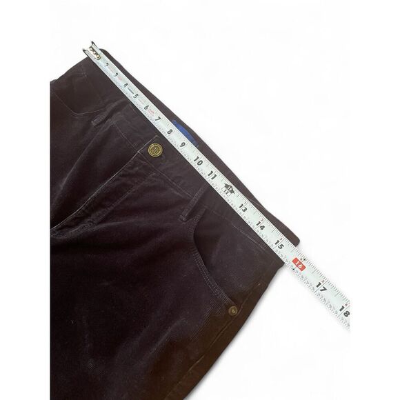 TALBOTS Corduroy Black Women's Sz 10 High-Waist Jegging Ankle Pants Jeans - Picture 6 of 8